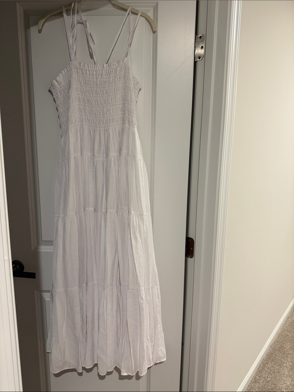 Abercrombie & Fitch Women’s Smocked Maxi Dress, Size XLP Brand New